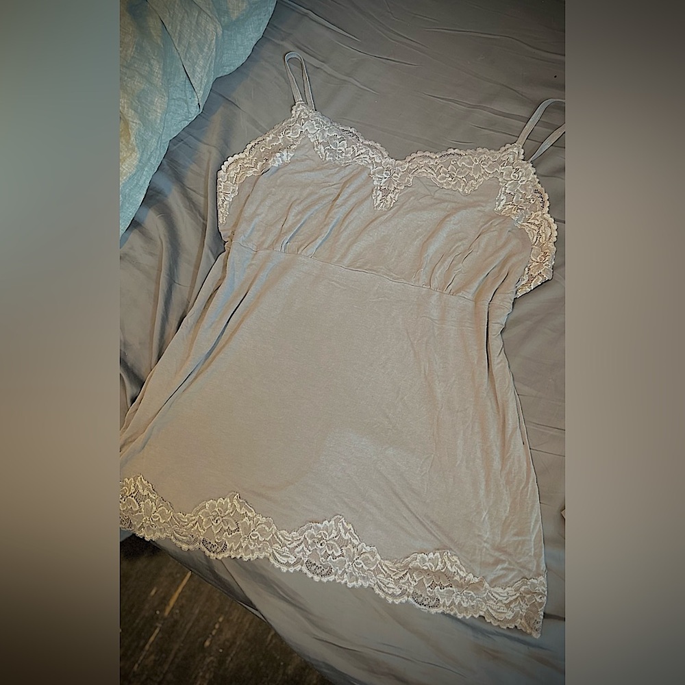 Soft and sexy floral embroidery tank